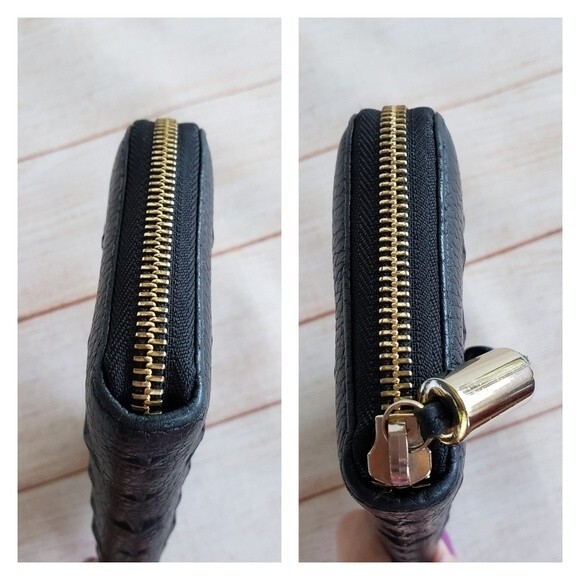 Jimmy Choo Nellie Star Leather Zip Around Long Wallet - Picture 9 of 16